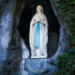 Virgin in the grotto Lourdes France